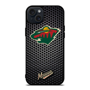 MINNESOTA WILD METAL iPhone 15 Plus Case Cover