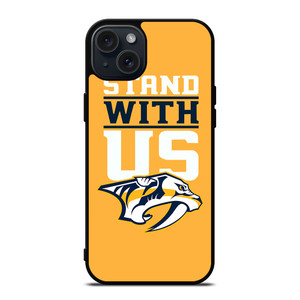NASHVILLE PREDATORS STAND WITH US iPhone 15 Plus Case Cover NASHVILLE PREDATORS STAND WITH US iPhone 15 Plus Case Cover