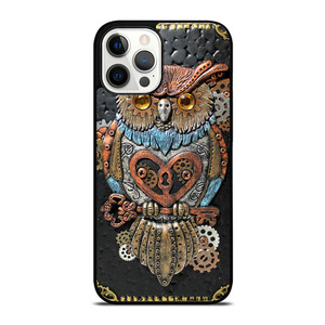 OWL STEAMPUNK BOOK iPhone 12 Pro Max Case Cover