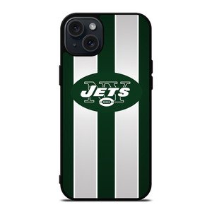 NEW YORK JETS STRIPE iPhone 15 Plus Case Cover