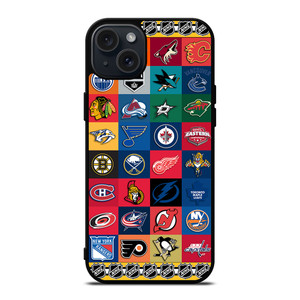NHL ALL LOGO TEAM iPhone 15 Plus Case Cover NHL ALL LOGO TEAM iPhone 15 Plus Case Cover
