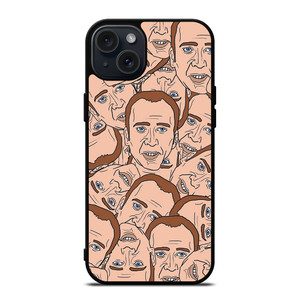NICOLAS CAGE COLLAGE iPhone 15 Plus Case Cover