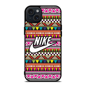NIKE AZTEC PATTERN 3 iPhone 15 Plus Case Cover