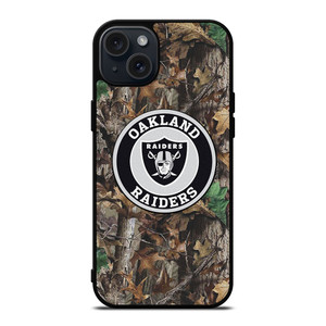 OAKLAND RAIDERS TREE CAMO iPhone 15 Plus Case Cover