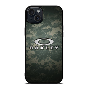 OAKLEY CAMO LOGO iPhone 15 Plus Case Cover OAKLEY CAMO LOGO iPhone 15 Plus Case Cover