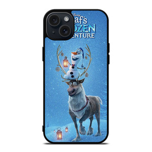 OLAF'S AND DEER FROZEN iPhone 15 Plus Case Cover OLAF'S AND DEER FROZEN iPhone 15 Plus Case Cover