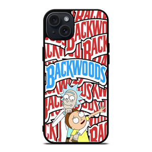 ONLY BACKWOODS RICK AND MORTY iPhone 15 Plus Case Cover