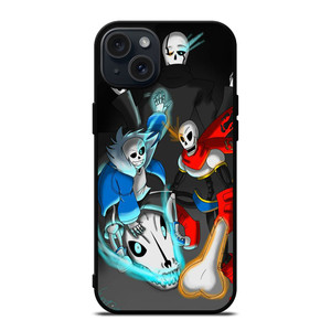 PAPYRUS AND SANS UNDERTALE CARTOON iPhone 15 Plus Case Cover PAPYRUS AND SANS UNDERTALE CARTOON iPhone 15 Plus Case Cover