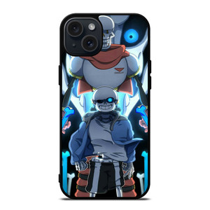 PAPYRUS AND SANS UNDERTALE SKULL iPhone 15 Plus Case Cover PAPYRUS AND SANS UNDERTALE SKULL iPhone 15 Plus Case Cover
