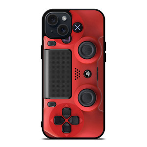 PS4 CONTROLLER PLAYSTATION RED iPhone 15 Plus Case Cover