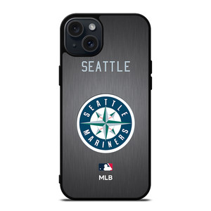 SEATTLE MARINERS MLB LOGO 2 iPhone 15 Plus Case Cover SEATTLE MARINERS MLB LOGO 2 iPhone 15 Plus Case Cover