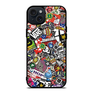 STICKER BOMB DC iPhone 15 Plus Case Cover