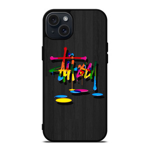 STUSSY PAINT LOGO iPhone 15 Plus Case Cover STUSSY PAINT LOGO iPhone 15 Plus Case Cover
