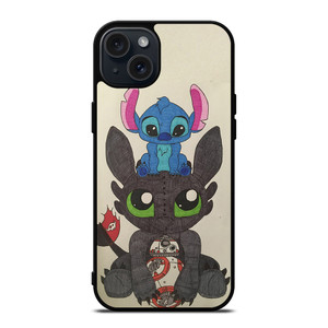 TOOTHLESS AND STITCH iPhone 15 Plus Case Cover