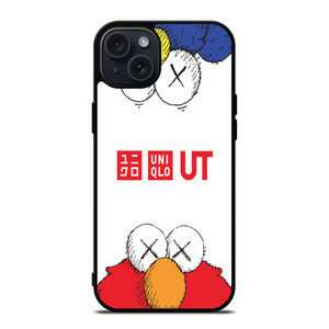 UNIQLO KAWS LOGO iPhone 15 Plus Case Cover UNIQLO KAWS LOGO iPhone 15 Plus Case Cover