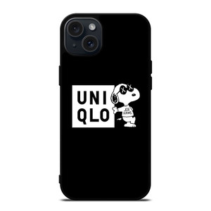 UNIQLO SNOOPY LOGO iPhone 15 Plus Case Cover