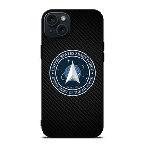 UNITED STATES SPACE CORPS USSC CARBON LOGO iPhone 15 Plus Case Cover