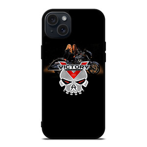 VICTORY MOTORCYCLES SKULL iPhone 15 Plus Case Cover