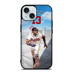 ACUNA JR ATLANTA BRAVES BASEBALL iPhone 15 Case Cover ACUNA JR ATLANTA BRAVES BASEBALL iPhone 15 Case Cover