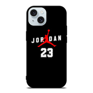AIR JORDAN BLACK iPhone 15 Case Cover