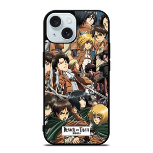 ATTACK ON TITAN ALL CHARACTER iPhone 15 Case Cover