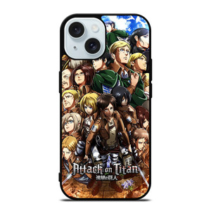 ATTACK ON TITAN CHARACTER iPhone 15 Case Cover