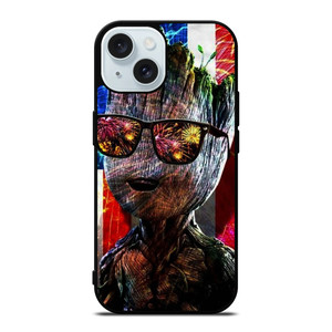 BABY GROOT AMERICAN iPhone 15 Case Cover