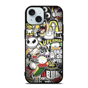 BAPE STICKER BOMB iPhone 15 Case Cover