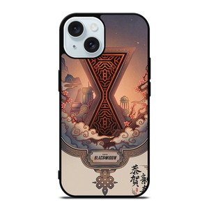 BLACK WIDOW LOGO ETERNAL iPhone 15 Case Cover
