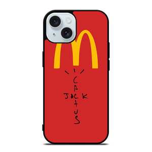CACTUS JACK TRAVIS SCOTT MCDONALD'S LOGO iPhone 15 Case Cover