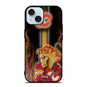 CALGARY FLAMES MASCOT iPhone 15 Case Cover CALGARY FLAMES MASCOT iPhone 15 Case Cover
