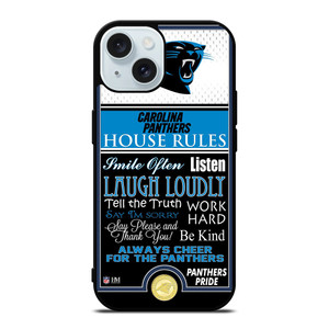 CAROLINA PANTHERS PRIDE iPhone 15 Case Cover CAROLINA PANTHERS PRIDE iPhone 15 Case Cover