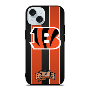 CINCINNATI BENGALS STRIPE iPhone 15 Case Cover CINCINNATI BENGALS STRIPE iPhone 15 Case Cover
