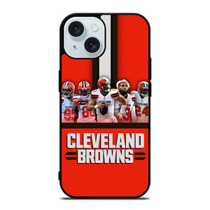 CLEVELAND BROWNS SQUAD iPhone 15 Case Cover CLEVELAND BROWNS SQUAD iPhone 15 Case Cover