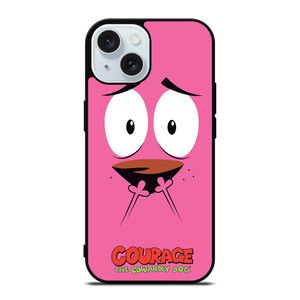 COURAGE THE COWARDLY DOG FACE iPhone 15 Case Cover