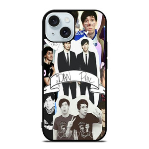 DAN AND PHIL COLLAGE iPhone 15 Case Cover DAN AND PHIL COLLAGE iPhone 15 Case Cover