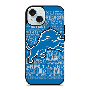 DETROIT LIONS QUOTE iPhone 15 Case Cover