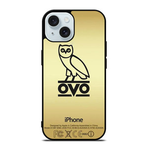 DRAKE OVOXO GOLD iPhone 15 Case Cover DRAKE OVOXO GOLD iPhone 15 Case Cover