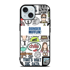 DUNDER MIFFLIN COLLAGE iPhone 15 Case Cover