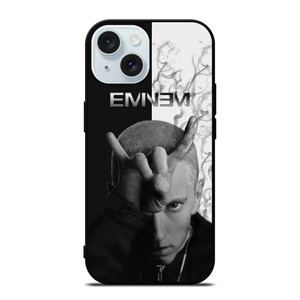 EMINEM RAPPER BLACK WHITE iPhone 15 Case Cover