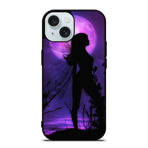 FAIRY DRAGONFLIES PURPLE MOON iPhone 15 Case Cover FAIRY DRAGONFLIES PURPLE MOON iPhone 15 Case Cover