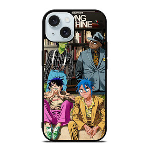 GORILLAZ BAND SONG MACHINE iPhone 15 Case Cover GORILLAZ BAND SONG MACHINE iPhone 15 Case Cover