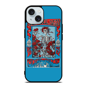 GRATEFUL DEAD SKULL iPhone 15 Case Cover GRATEFUL DEAD SKULL iPhone 15 Case Cover