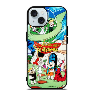 JETSONS MEET FLINTSTONES 2 iPhone 15 Case Cover JETSONS MEET FLINTSTONES 2 iPhone 15 Case Cover