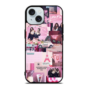 LITTLE MIX PINK COLLAGE iPhone 15 Case Cover LITTLE MIX PINK COLLAGE iPhone 15 Case Cover