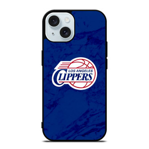 LOS ANGELES CLIPPERS MARBLE LOGO iPhone 15 Case Cover