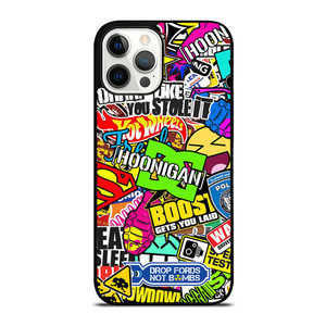 STICKER BOMB DC HOONIGAN iPhone 12 Pro Max Case Cover STICKER BOMB DC HOONIGAN iPhone 12 Pro Max Case Cover