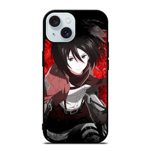 MIKASA ACKERMAN ATTACK ON TITAN 2 iPhone 15 Case Cover MIKASA ACKERMAN ATTACK ON TITAN 2 iPhone 15 Case Cover