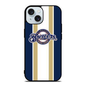 MILWAUKEE BREWERS STRIPE iPhone 15 Case Cover MILWAUKEE BREWERS STRIPE iPhone 15 Case Cover