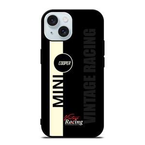 MINI COOPER VINTAGE RACING iPhone 15 Case Cover MINI COOPER VINTAGE RACING iPhone 15 Case Cover